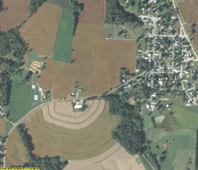 Randolph County, IL aerial photography detail