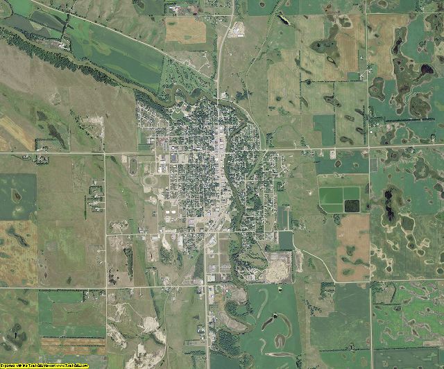 Ransom County, North Dakota aerial photography
