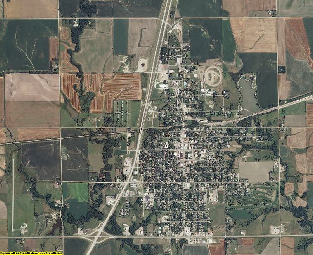Republic County, Kansas aerial photography