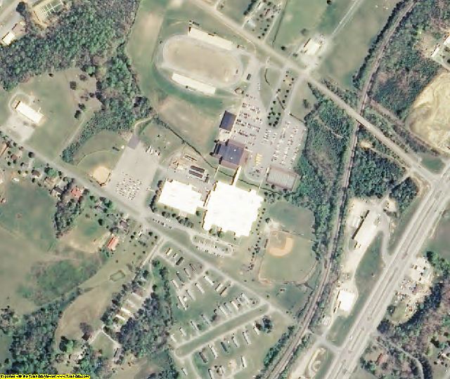 Rhea County, TN aerial photography detail