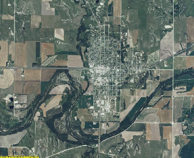 Rooks County, Kansas aerial photography