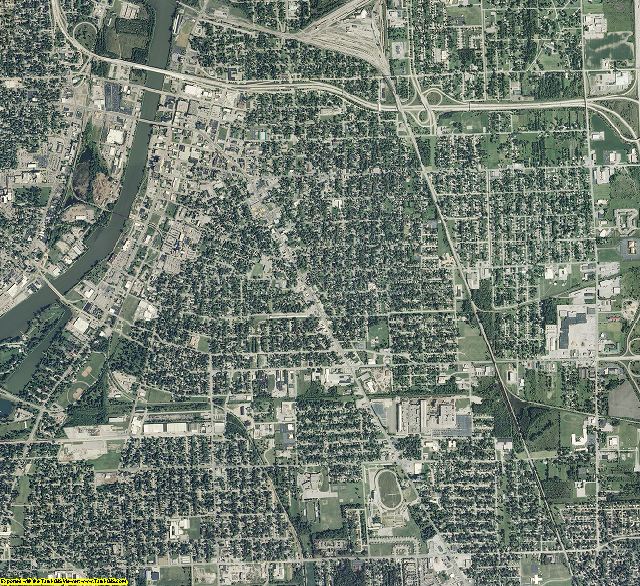 Saginaw County, Michigan aerial photography