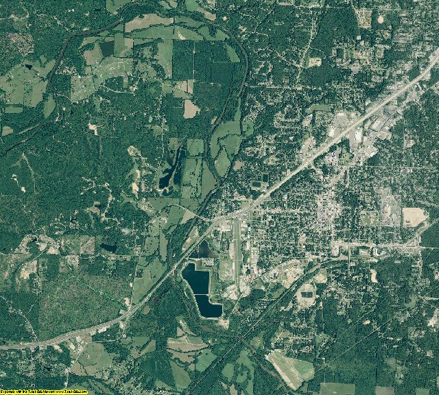 Saline County, Arkansas aerial photography
