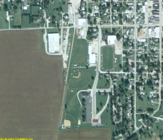 Scott County, IL aerial photography detail