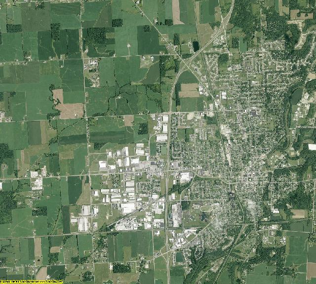 Shelby County, Ohio aerial photography