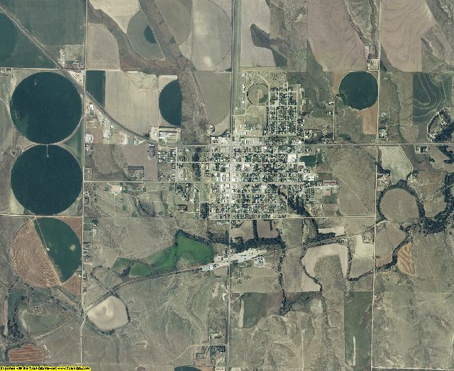 Sheridan County, Kansas aerial photography