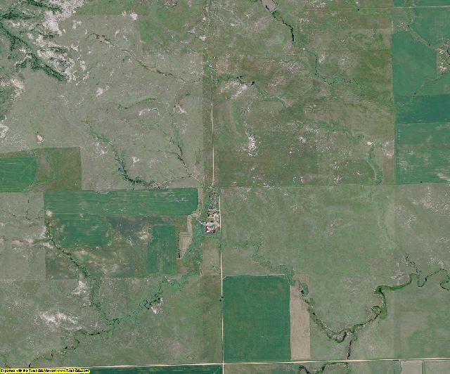 Slope County, North Dakota aerial photography