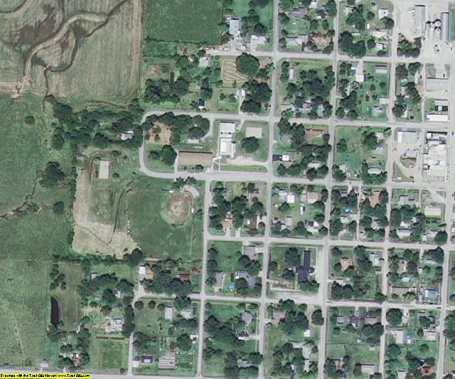 St. Clair County, MO aerial photography detail