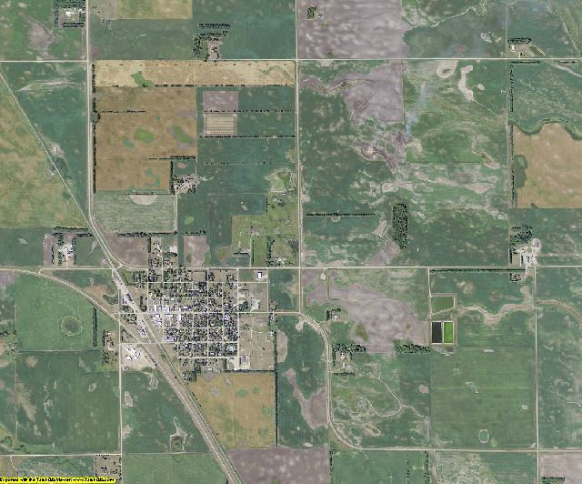 Steele County, North Dakota aerial photography