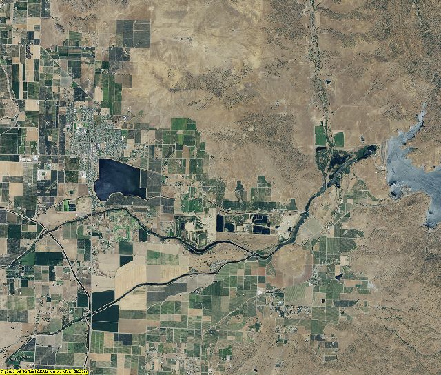 Tulare County, California aerial photography