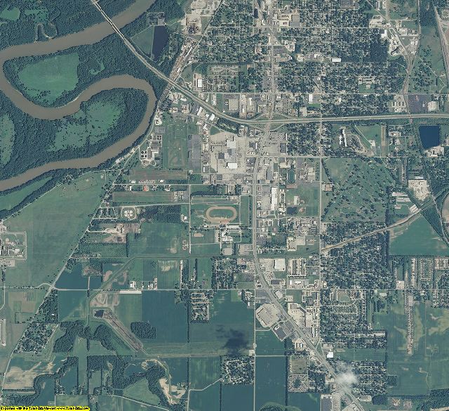 Vigo County, Indiana aerial photography