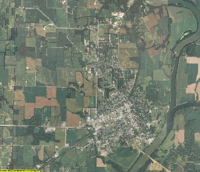 Wabash County, Illinois aerial photography
