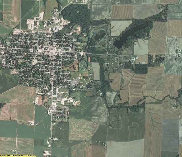 Washington County, Illinois aerial photography