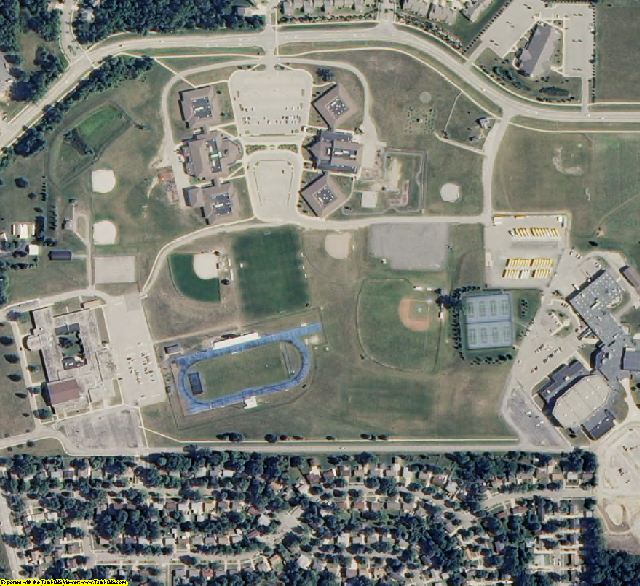 Washtenaw County, MI aerial photography detail