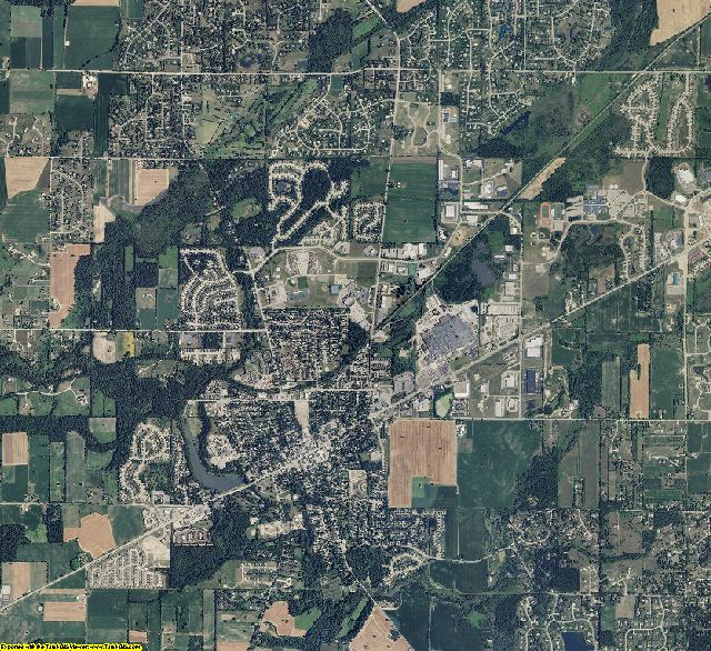 Washtenaw County, Michigan aerial photography