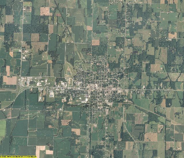 Wayne County, Illinois aerial photography