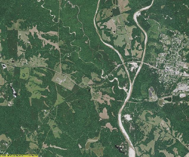 West Feliciana County, Louisiana aerial photography
