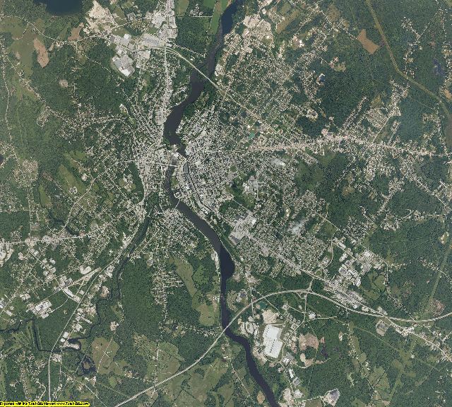 Androscoggin County, Maine aerial photography