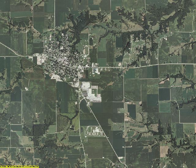Brown County, Illinois aerial photography