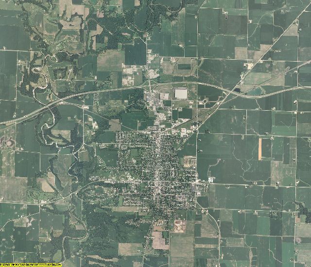 Bureau County, Illinois aerial photography