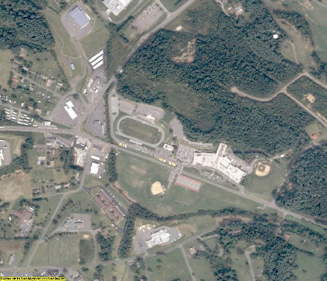 Carroll County, VA aerial photography detail