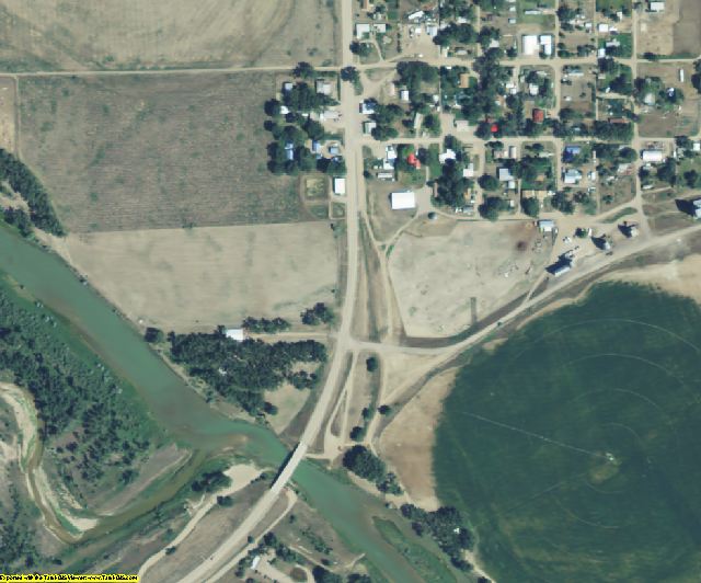 Chouteau County, MT aerial photography detail