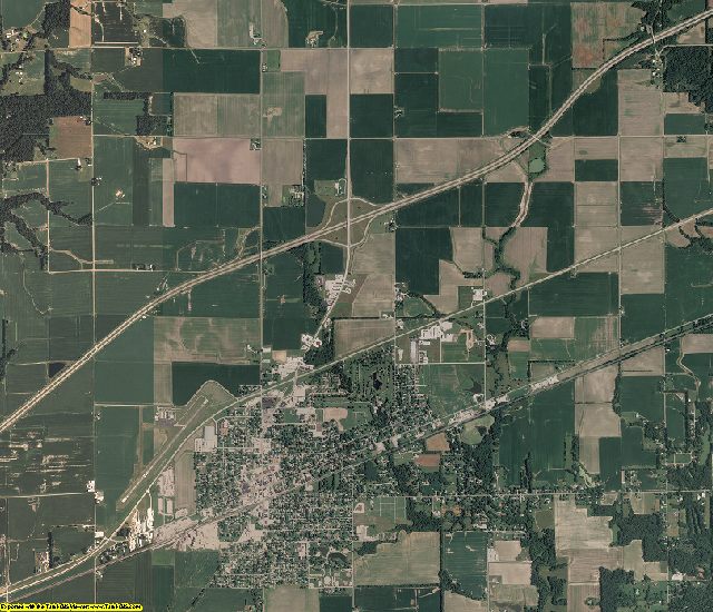 Clark County, Illinois aerial photography