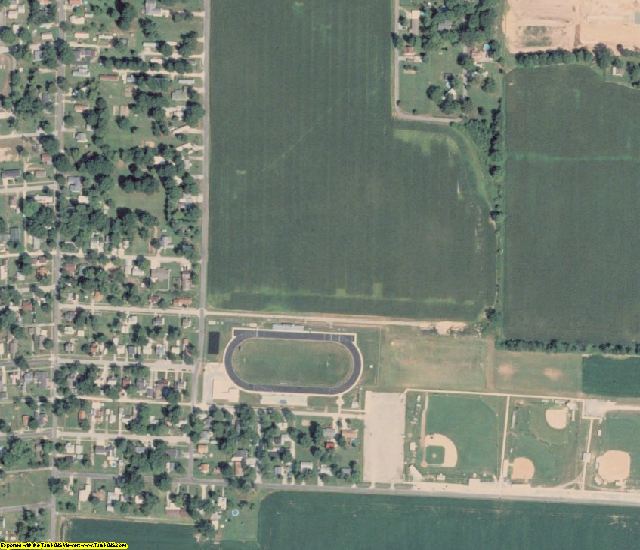 Clay County, IL aerial photography detail