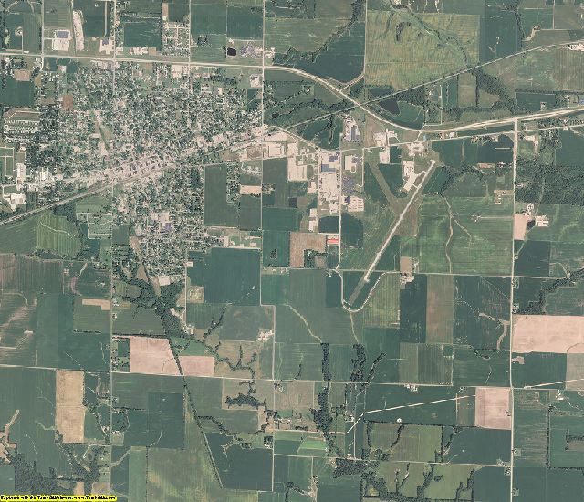 Clay County, Illinois aerial photography