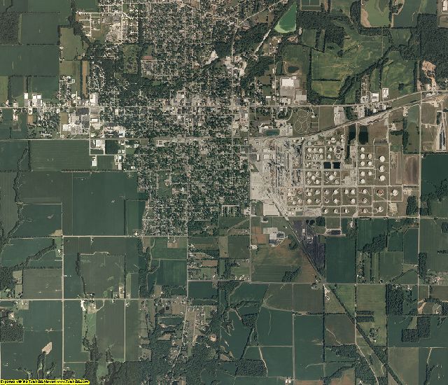 Crawford County, Illinois aerial photography