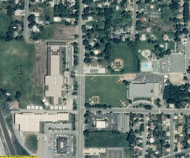 Davis County, UT aerial photography detail