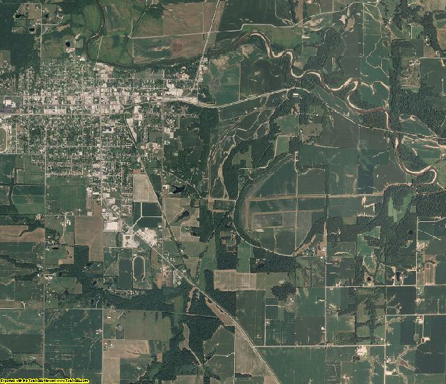Jasper County, Illinois aerial photography