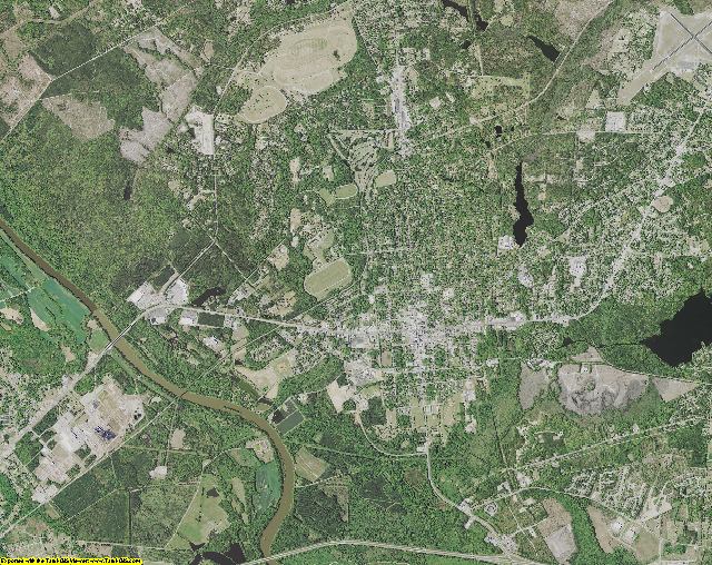 Kershaw County, South Carolina aerial photography