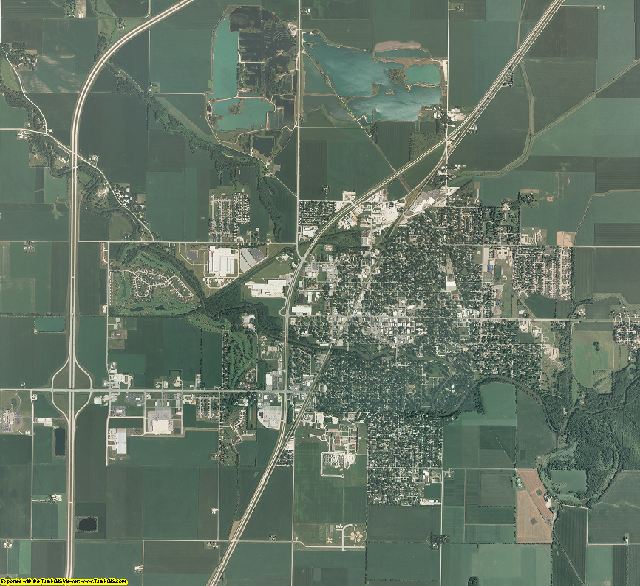 Livingston County, Illinois aerial photography