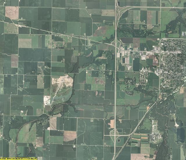 Logan County, Illinois aerial photography