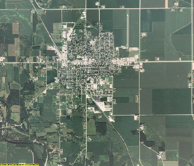 Mitchell County, Iowa aerial photography