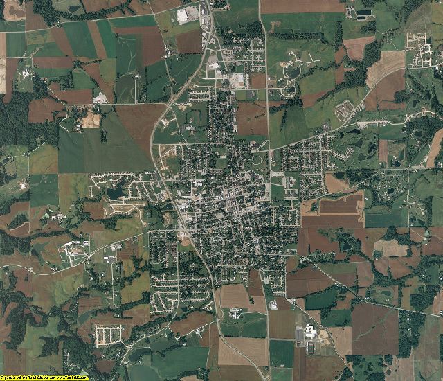Monroe County, Illinois aerial photography