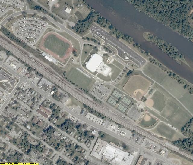 Montgomery County, VA aerial photography detail
