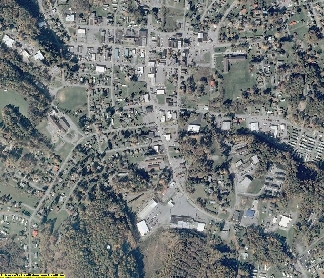 Nicholas County, WV aerial photography detail