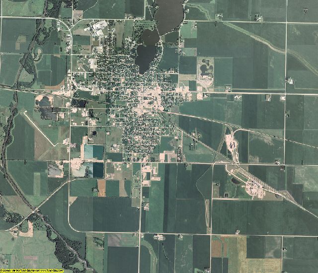 Palo Alto County, Iowa aerial photography