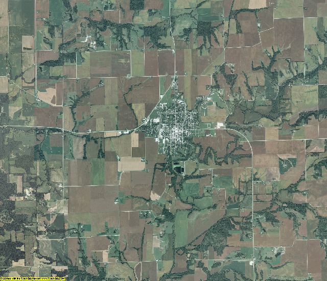 Scott County, Illinois aerial photography