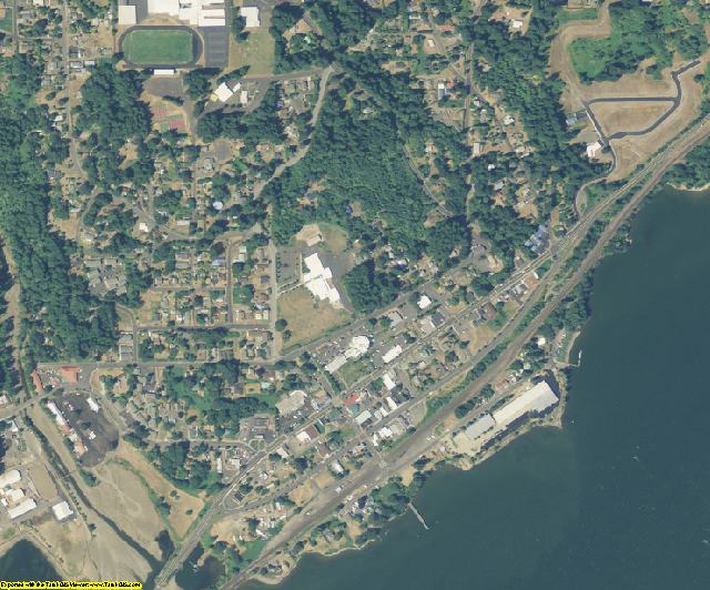 Skamania County, WA aerial photography detail