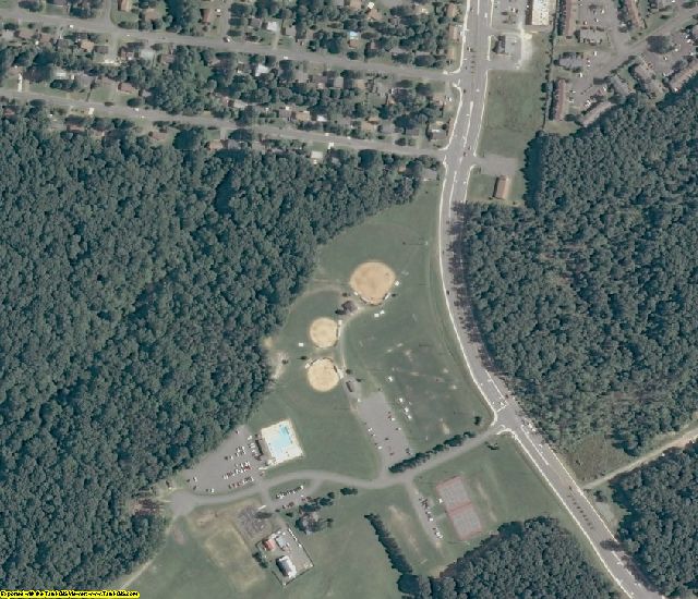 Spotsylvania County, VA aerial photography detail
