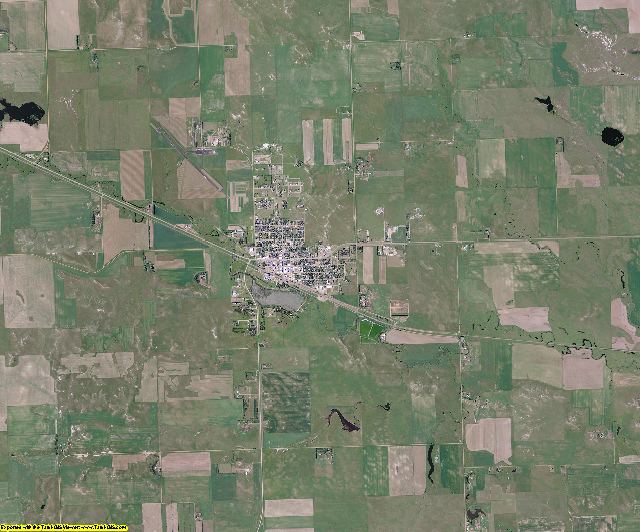 Adams County, North Dakota aerial photography