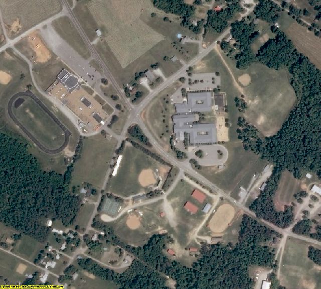 Amelia County, VA aerial photography detail