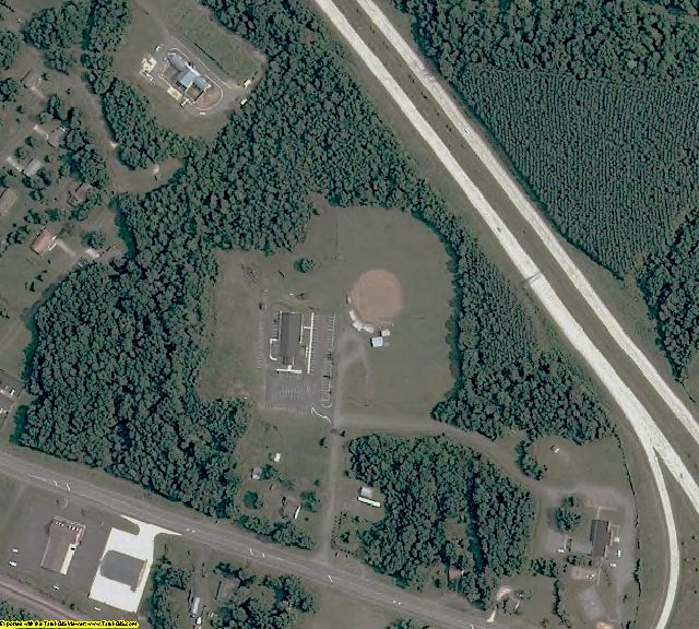 Appomattox County, VA aerial photography detail