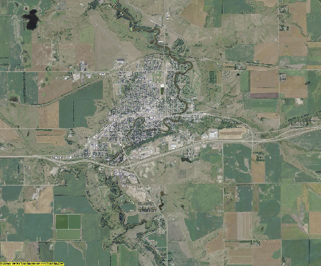 Barnes County, North Dakota aerial photography