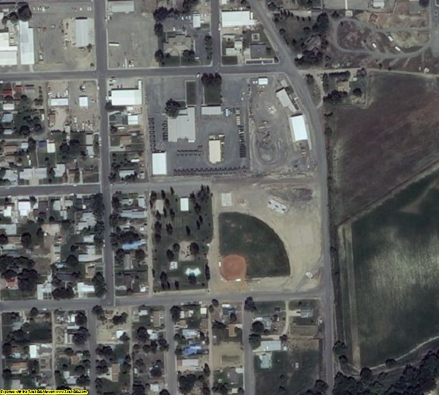 Big Horn County, WY aerial photography detail