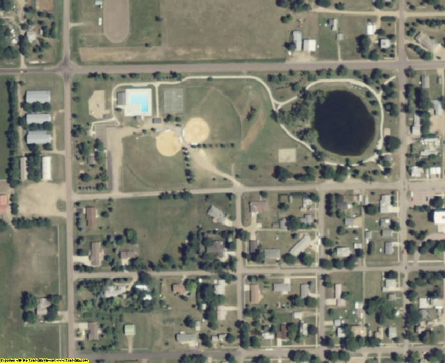 Bon Homme County, SD aerial photography detail