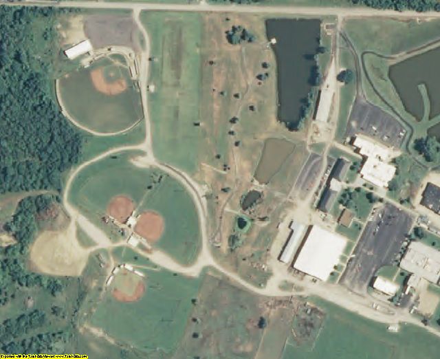 Bourbon County, KS aerial photography detail
